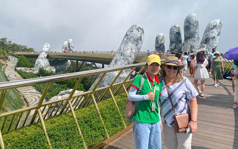 Golden Bridge and Ba Na Hills Daily Ingroup Tour Standard With Buffet ba na hills tour