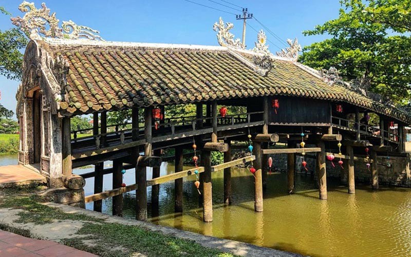 Thanh Toan Tile Bridge in Hue, Vietnam Thanh Toan tile bridge